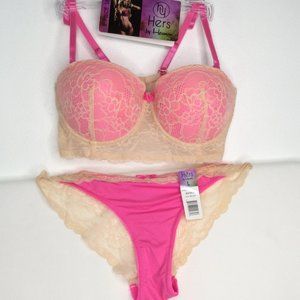 Hers by Herman Padded Bra & Panty Set Underwire